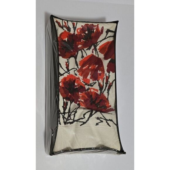 Vintage 24 Poppy Print Guest Towels In Original Box - Picture 1 of 2